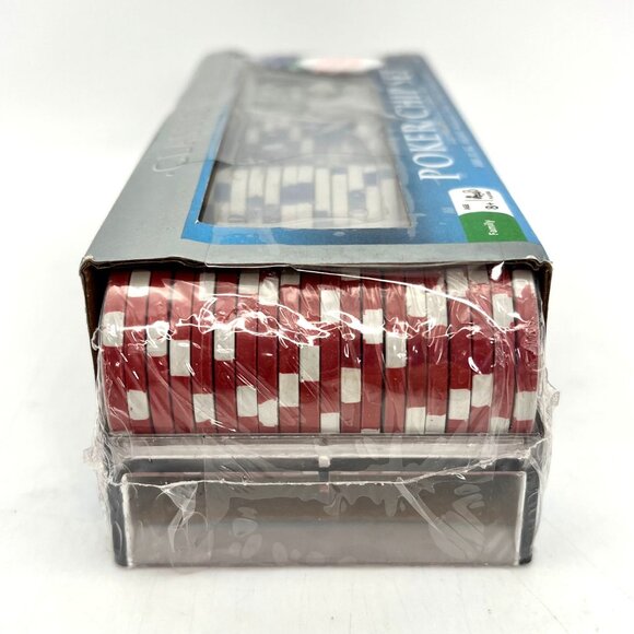 Poker Chip Set 11.5g Las Vegas Style Stackable Tray 100 Heavyweight Dual-Toned - Picture 11 of 15